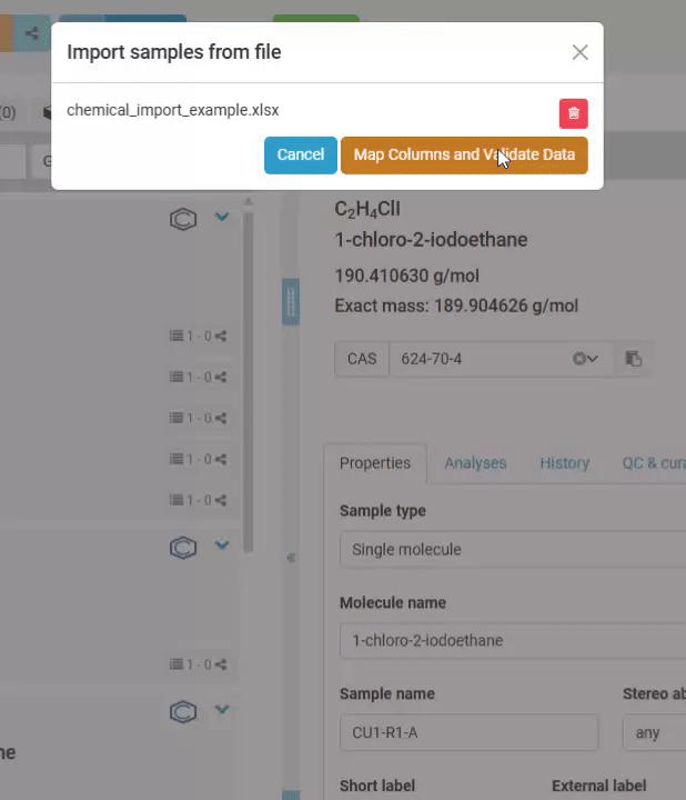 enhanced sample import column mapping